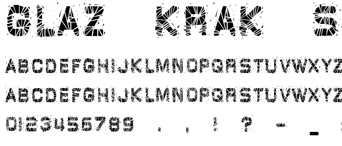 Glaz Krak solid font